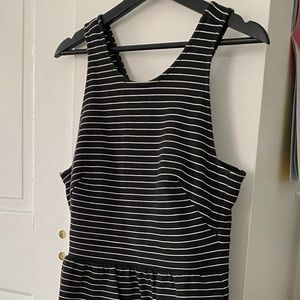 Madewell “Pierside” Black & White Striped Dress